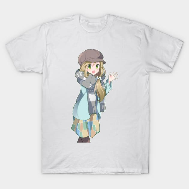 Aoi Yuru Camp T-Shirt by KokoroPopShop